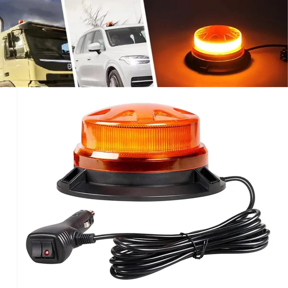 For Auto Truck Roof Strobe 24LED Magnetic Emergency Warning