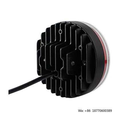 Round Truck Trailer Stop Turn Tail Flush Mount Red