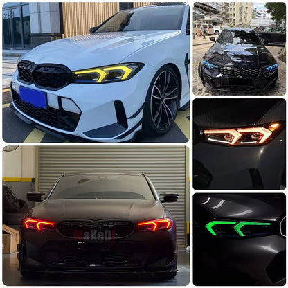 For 2023+ BMW 3 Series G20 Blue Drl Angel Eyes Module G21 G28