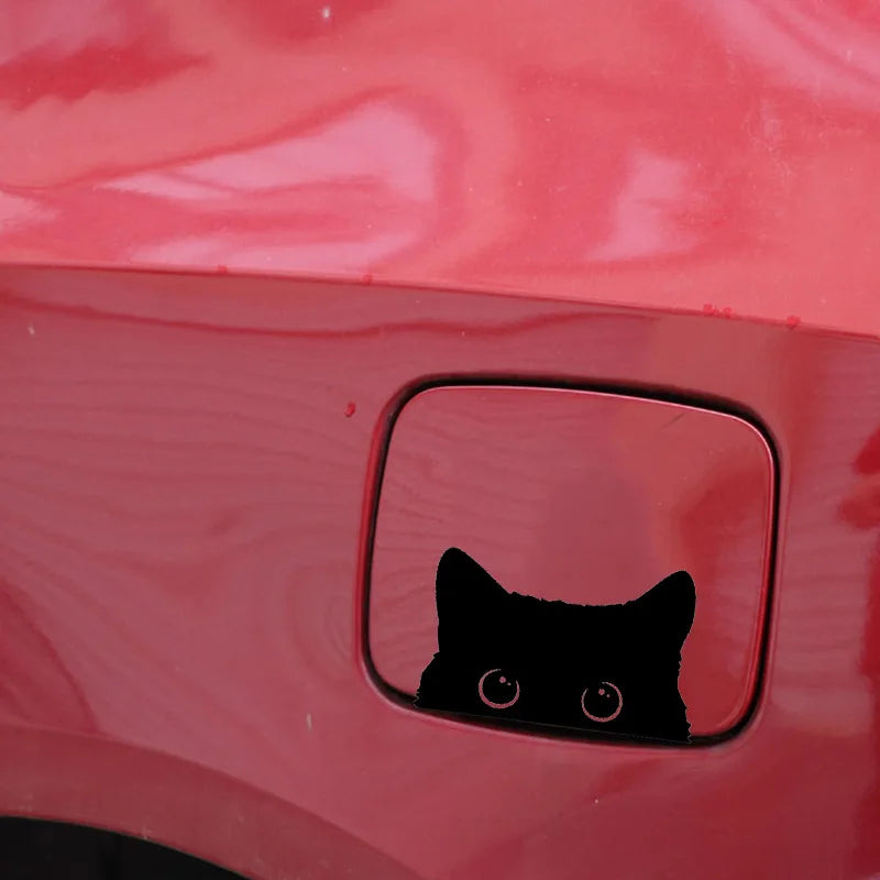 Stickers Waterproof Anime Cartoon Black Cat Sneak Electric
