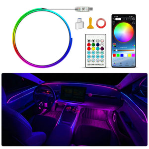 For Symphony Atmosphere Ambient 64-color RGB Interior Lighting