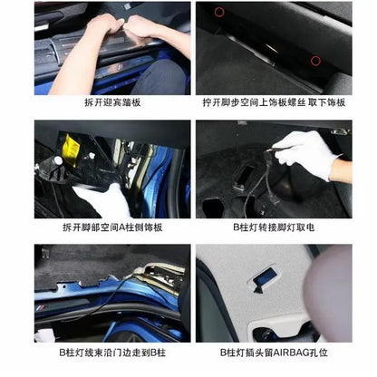 For BMW F30 F31 F34 F35 B Pillar Side Ambient Serie F32 F33 F36