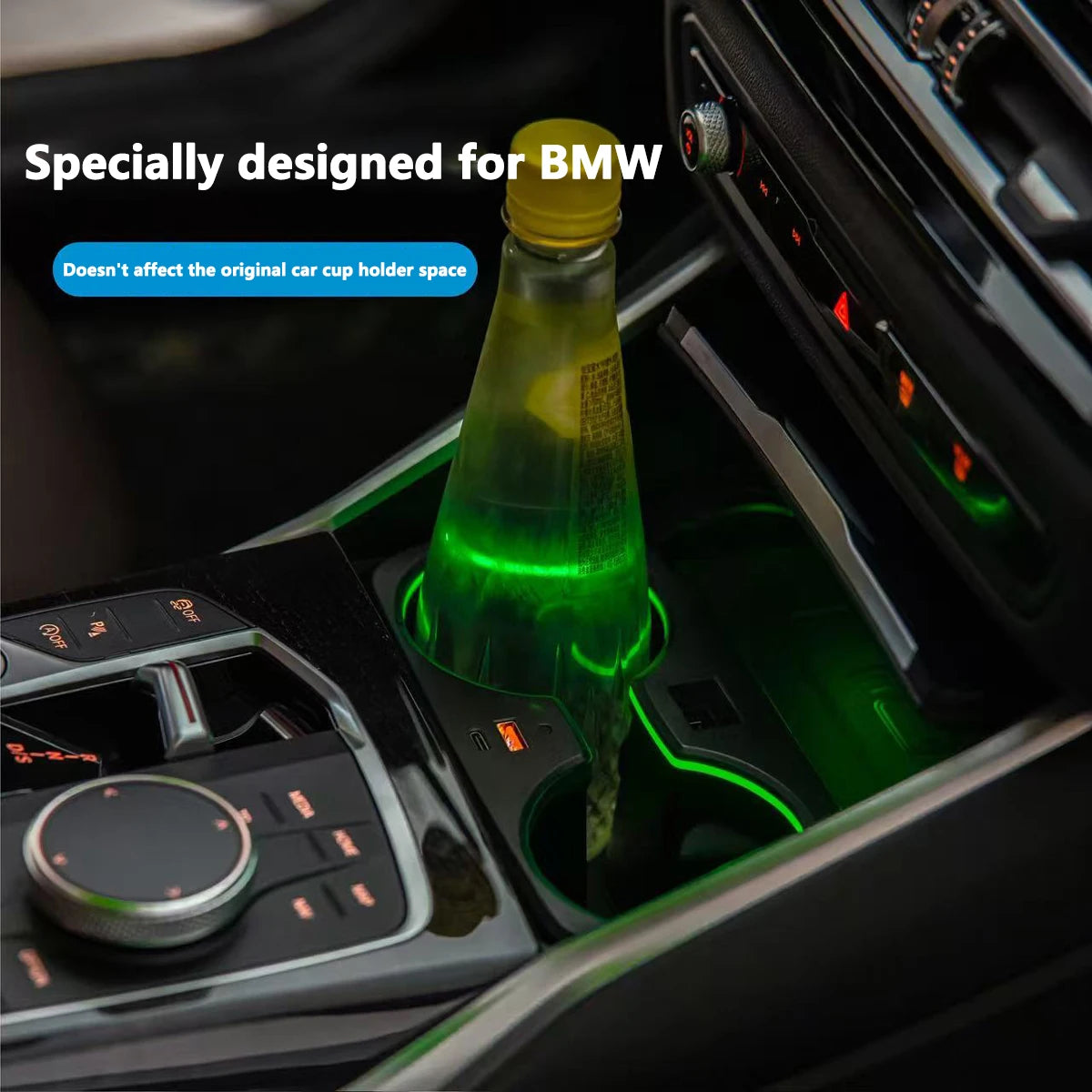 For BMW 3 Series 5 Series Cup Holder Frame Ambient Interior