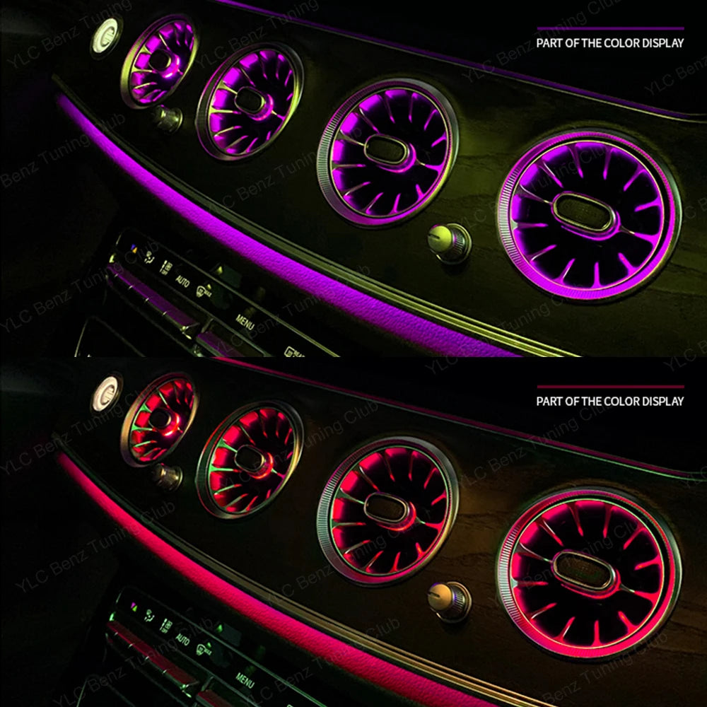 For Mercedes W205 W213 W238 W177 Colors Ambient Air Vent W206