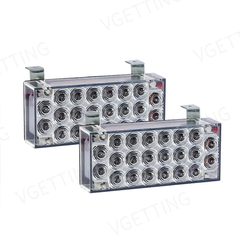Front Grille MINI Flashing Emergency 2X Strobe Warning Firemen