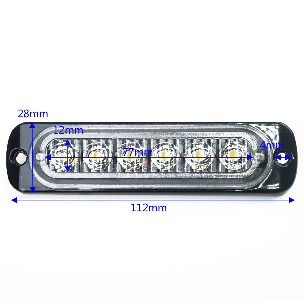 For Offroad Strobe Work Bar warning-light Side Indicator SUV 4WD