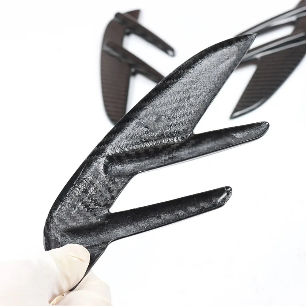 For BMW M3 M4 G80 G82 Real Carbon Fiber Fender Side Marker Gill