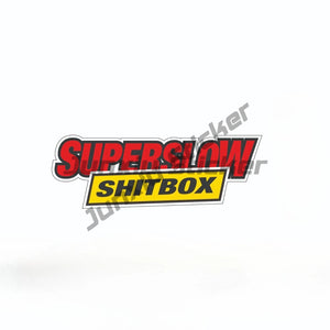 Superslow Shitbox Sticker Supercheap Meme Window Bumper Funny