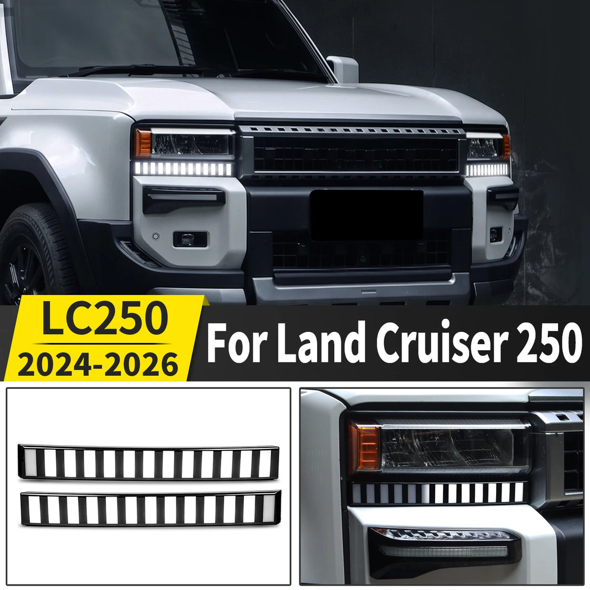 For Toyota Land Cruiser Prado 250 2024-2026 Under Headlight