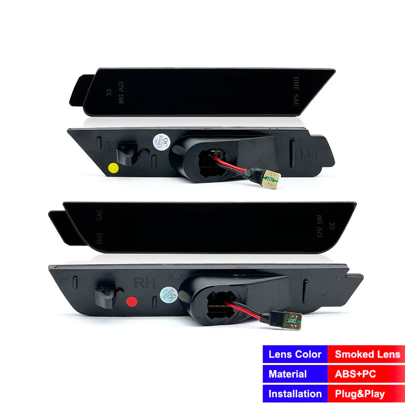 For Chevrolet Camaro 2010-2015 Clear & Smoked Lens Side Marker