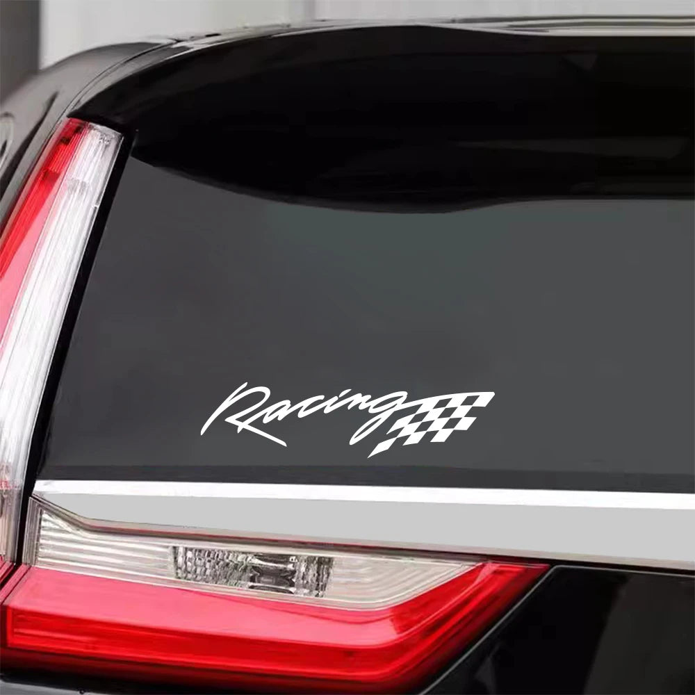 For Auto Rear Window Body Mirror 1pair 20x5cm Stickers Racing