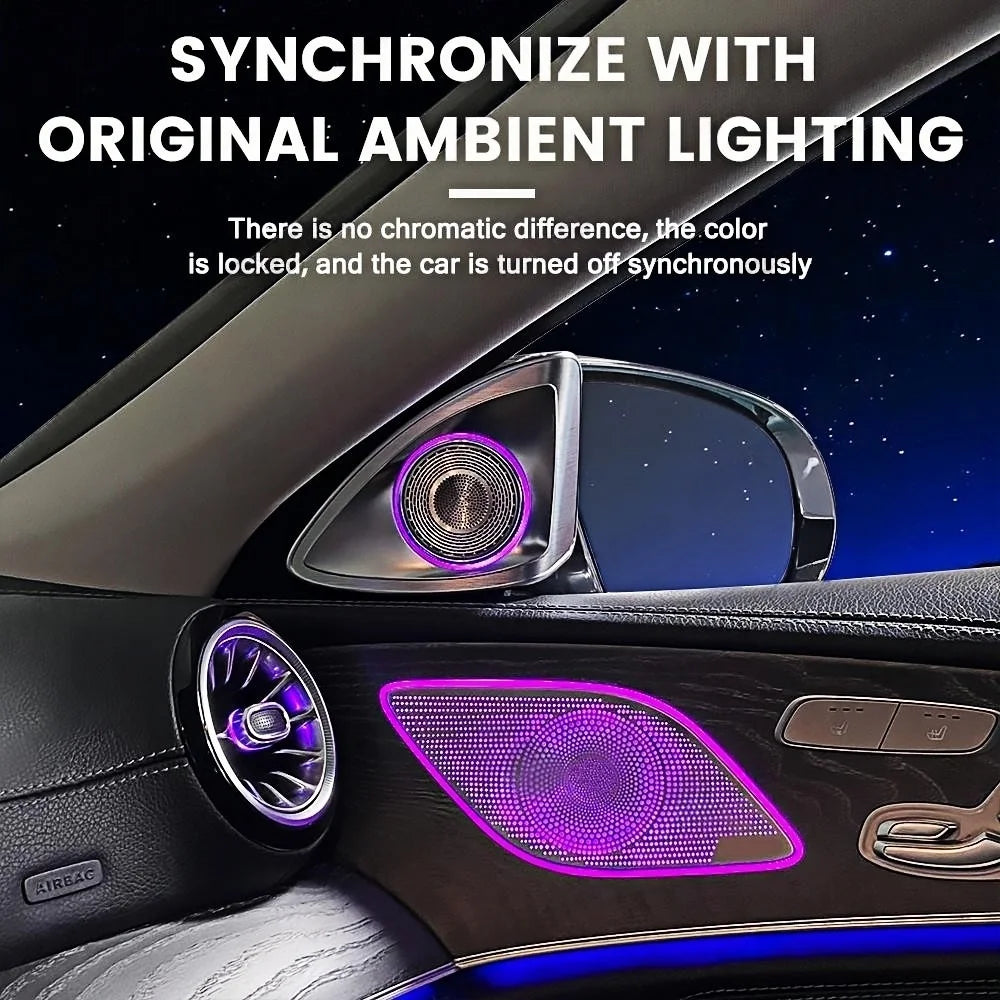 For Mercedes Benz CLS-class W257 C257 4D Rotation Glow Tweeter
