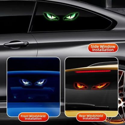 Solar Power Demon Eye Cool Flashing Warning Dynamic Safety