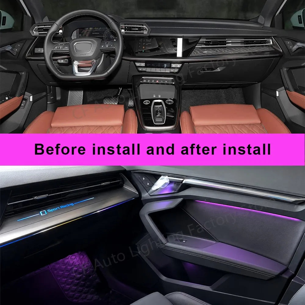 For Audi A3L 2021-2024 Dashboard Air Cf Ambient Interior