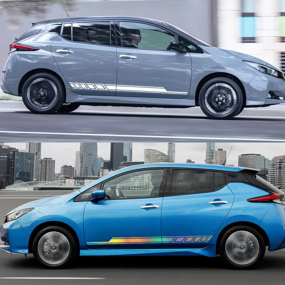 For Nissan Leaf Waterproof Wrap Vinyl Sticker Door Side Wrap