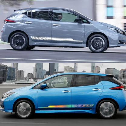 For Nissan Leaf Waterproof Wrap Vinyl Sticker Door Side Wrap