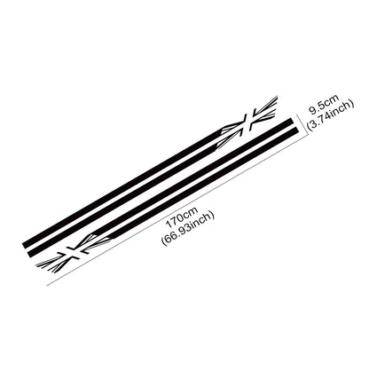 For MINI Cooper S Jcw R55 Door Side Sticker R56 F55 F56 F60 R60