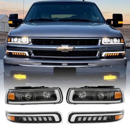 For Chevrolet Chevy Silverado 1500 2500 Dot Headlamp 3500 Hd