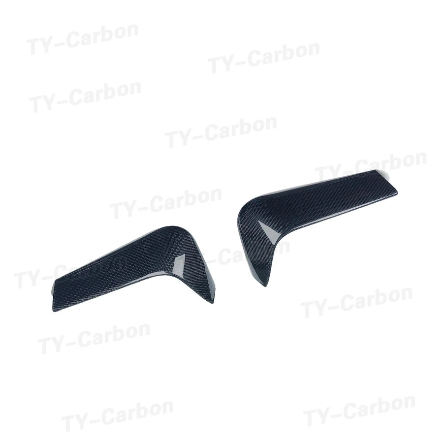 For BMW F80 F82 F83 M3 2PCS Dry Carbon Fiber Rear Bumper Lip