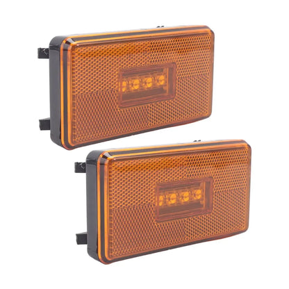 For 5 6 Series P R Compatible 2PCS 24V Truck 4LED Side Marker