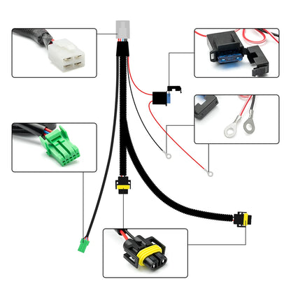 For Nissan Qashqai J10 350Z 370Z Switch Relay H11 880 881 Fog