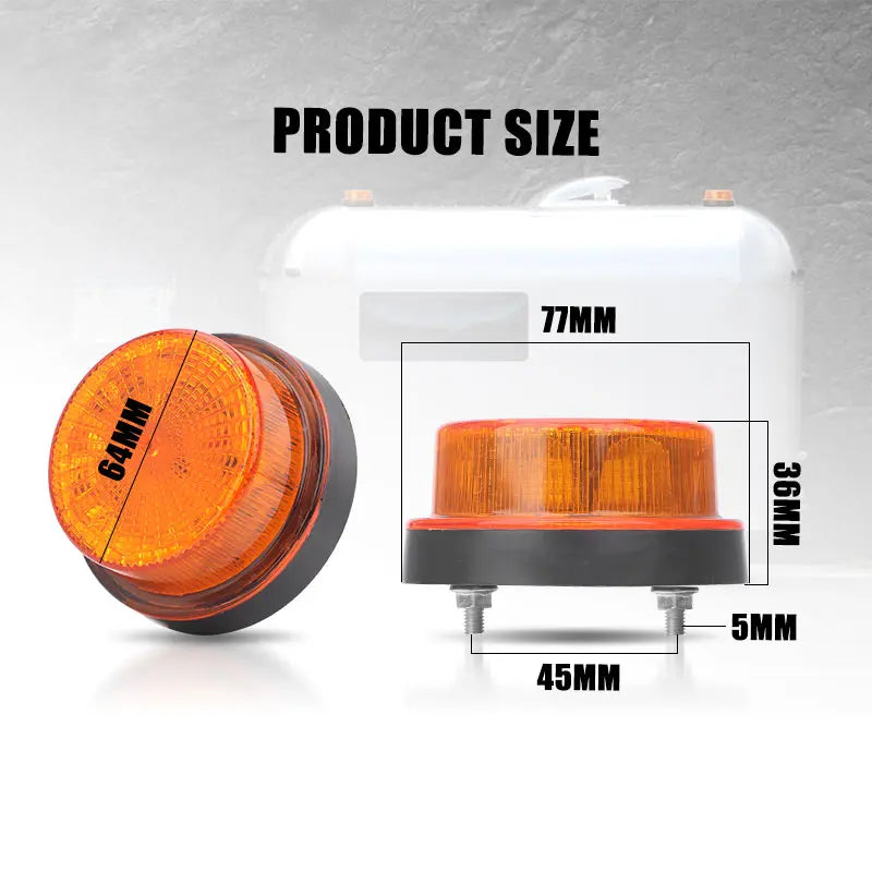 For Scania Man Mack Roof Strobe Rotary Warning Amber Emergency