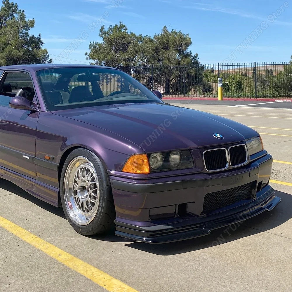 For BMW 3 Series E36 M3 Gloss Black Gt Look Spoiler Lip M Tech