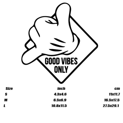 Good Vibes Only Stickers Creative Fashion Sticker Cars Trucks