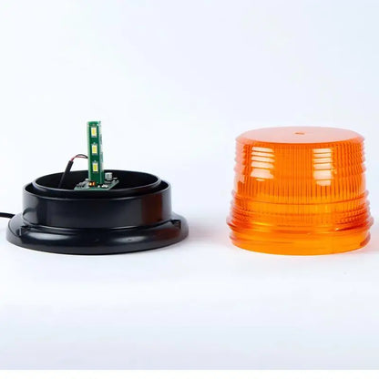 Laikesi 12LED Amber Strobe Beacon Warning Base 12V Cigarette