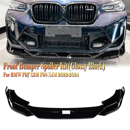 For BMW F97 X3M F98 X4M Lci 2022 2023 Front Bumper Spoiler Lip