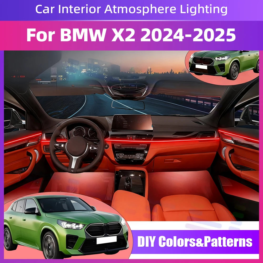 For BMW X2 U10 Interior Strip Made Acrylic Full Color Changing