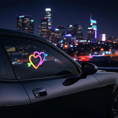 Solar Powered Interior Neon Set Heart Design Ambient Lighting