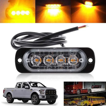 4LED Strobe 12V 24V Emergency Signal Lamps Warning Truck