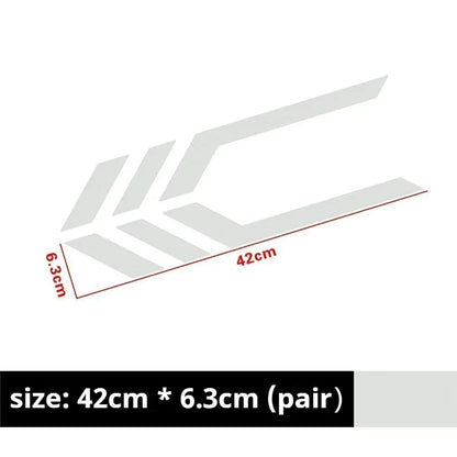Stickers Front Rear Bumper Body Fender Personalized Reflective