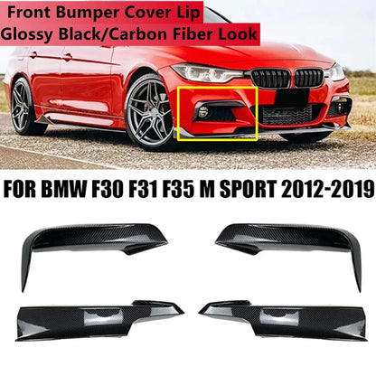 For BMW F30 F31 F35 M Front Bumper Lip Body Kit Sport 320I 325I
