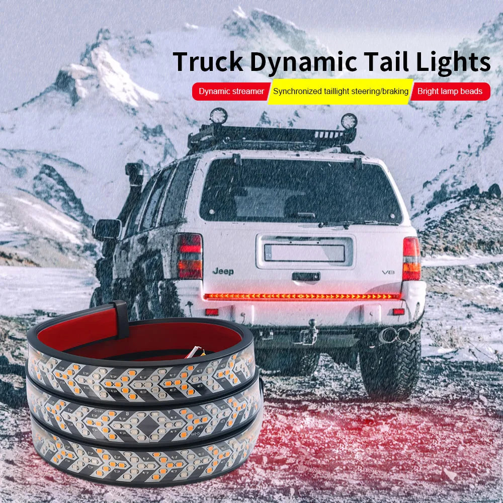 For Pickup Jeep 12V 24V Truck Tailgate Strip Turn Signal Flowing