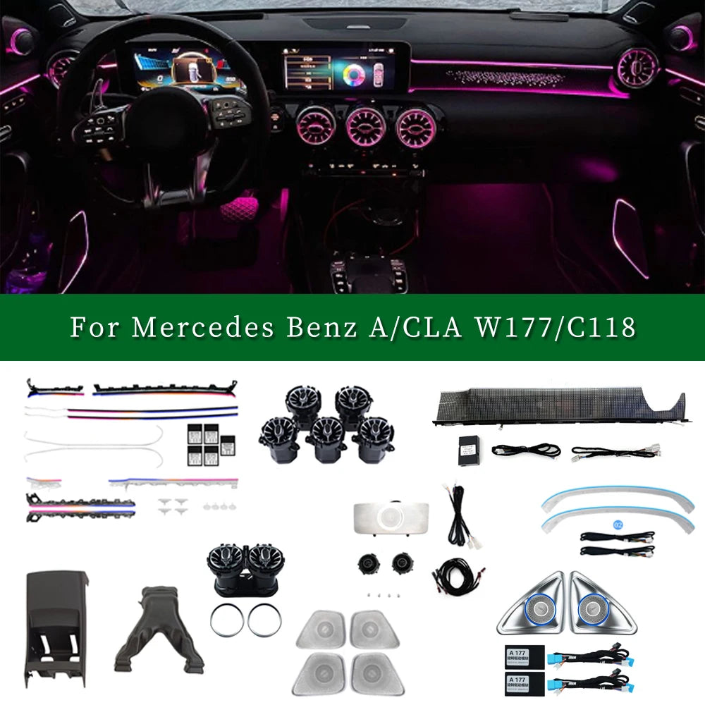 Ambient Fit C118 RGB Interior 4D Rotating Tweeter Mercedes