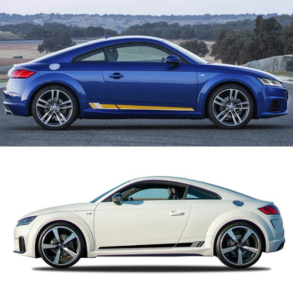 For Audi Tt Rs MK2 8J Side Stripes Decals Door Sticker Vinyl