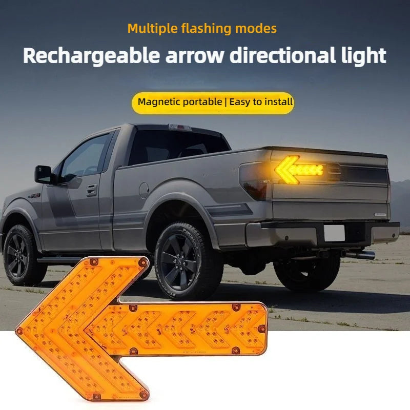 1PCS Remote Charging Magnetic Suction Arrow Tail Portable Road