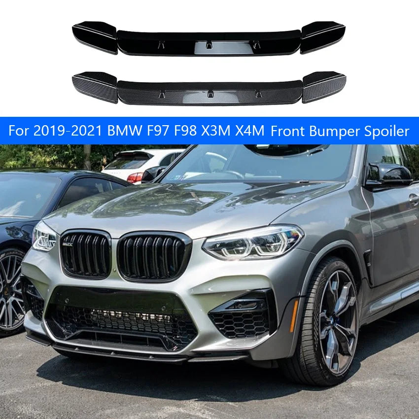 For 2019 2020 2021 BMW F97 F98 X3M X4M Front Lip Shovel Spoiler