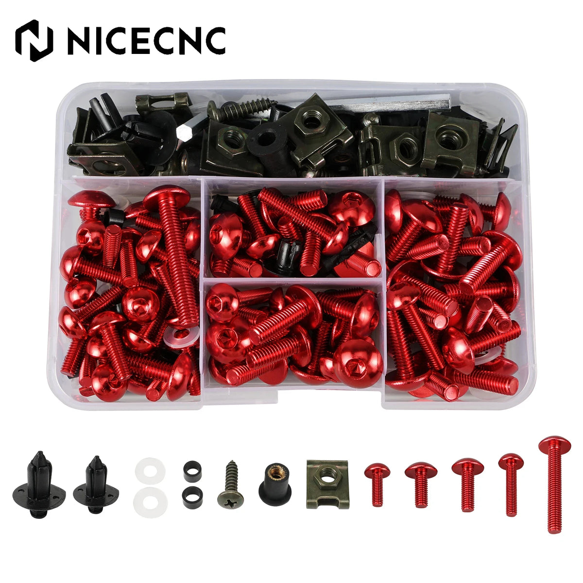 For Honda CBR600RR CBR900RR CBR929RR CBR1000RR 190PCS M5 M6