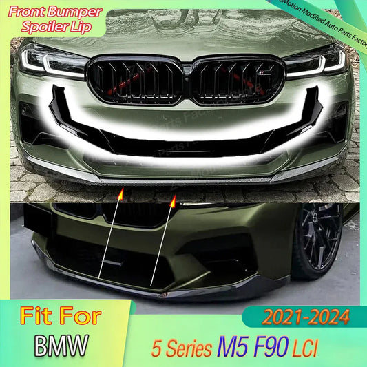 For BMW 5 Series M5 F90 Lci 2021-2024 Front Bumper Spoiler Lip