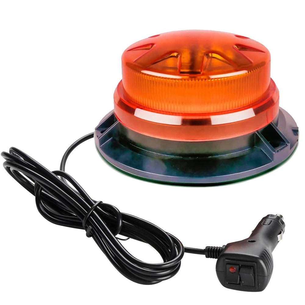 For Vehicles Blue Rotating Flash Amber Roof Safety Emergency