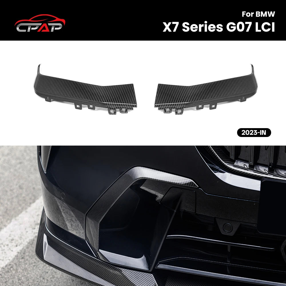 For BMW X7 G07 Lci Oem Real Dry Carbon Fiber Front Air Duct Trim