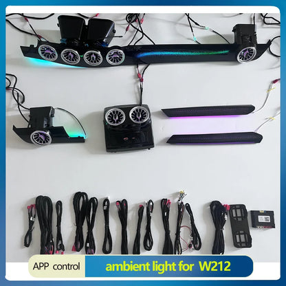 For Mercedes-Benz W212 2010-2015 Ambient Interior Atmosphere