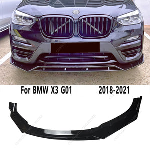 For BMW X3 G01 Non-M Sport Mt Front Bumper Splitter Lip Spoiler