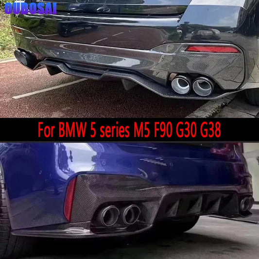 For BMW 5 Series M5 F90 G30 G38 Carbon Fiber Rear Bumper