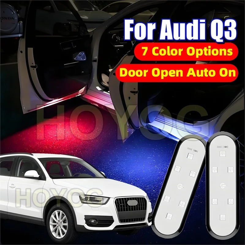 For Audi Q3 2011-2018 USB Rechargeable Fit Wireless Door Ground