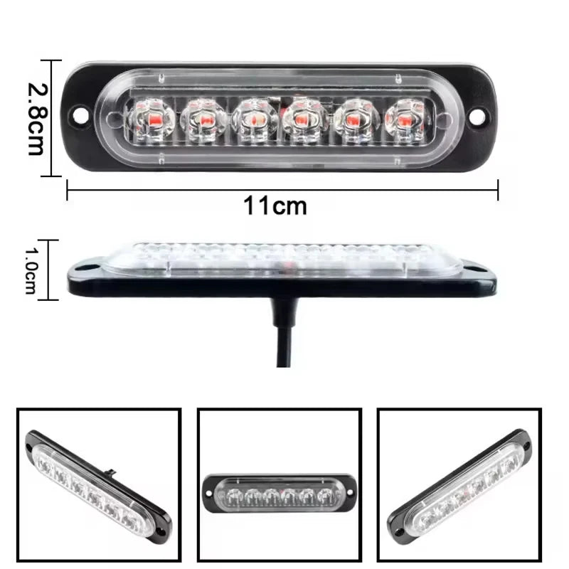 24LED Strobe Grille 12V Wireless Remote Control Emergency