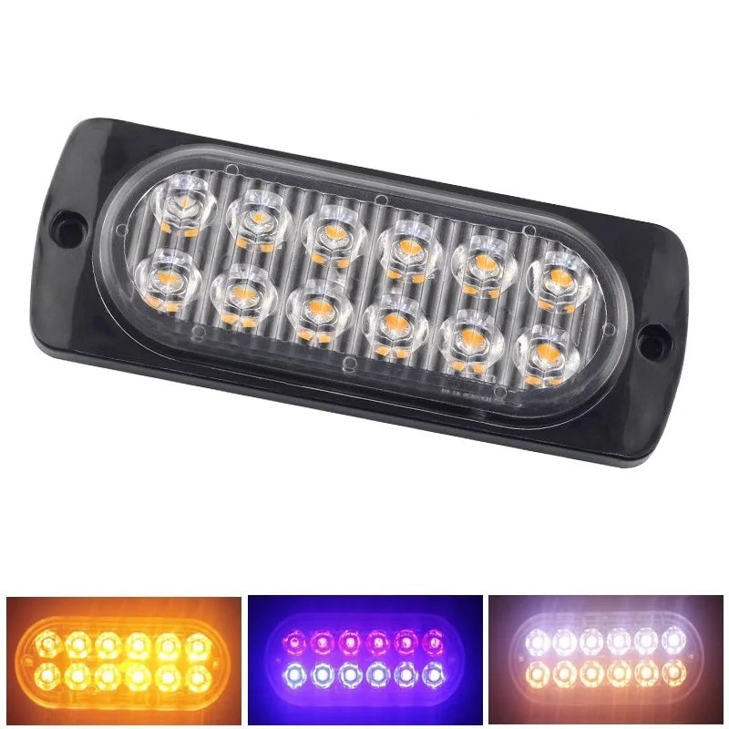 12SMD Truck Side Warning Emergency 12V 24V Super Bright